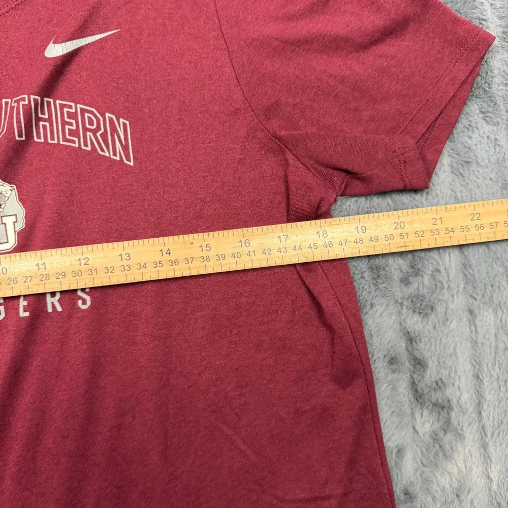 Nike Dri-FIT Texas Southern University TSU Go Tigers Legend Tee Maroon W-21549